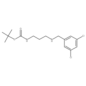 tert-Butyl N-(3-{[(3,5-dichlorophenyl)methyl]amino}propyl)carbamate Structure