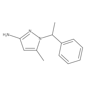 5-Methyl-1-(1-phenylethyl)-1H-pyrazol-3-amine Structure
