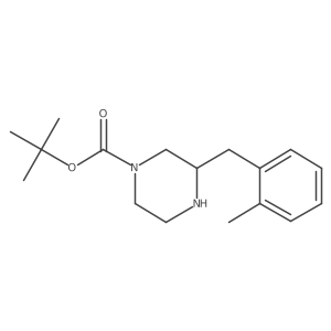 tert-Butyl (S)-3-(2-methylbenzyl)piperazine-1-carboxylate Structure