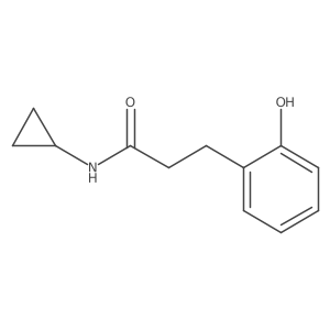 N-cyclopropyl-3-(2-hydroxyphenyl)propanamide Structure