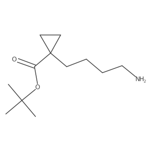 Tert-butyl 1-(4-aminobutyl)cyclopropane-1-carboxylate Structure