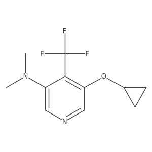 5-Cyclopropoxy-N,N-dimethyl-4-(trifluoromethyl)pyridin-3-amine Structure