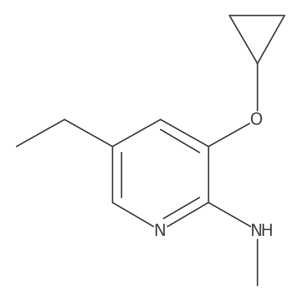 3-Cyclopropoxy-5-ethyl-N-methylpyridin-2-amine Structure