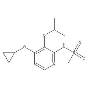 N-(4-Cyclopropoxy-3-isopropoxypyridin-2-YL)methanesulfonamide结构式