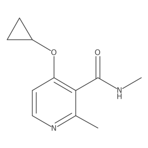 4-Cyclopropoxy-N,2-dimethylnicotinamide结构式