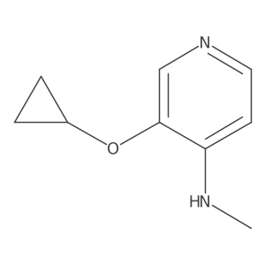 3-Cyclopropoxy-N-methylpyridin-4-amine结构式