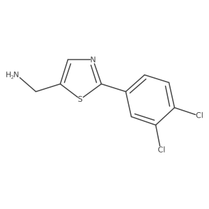 (2-(3,4-Dichlorophenyl)thiazol-5-yl)methanamine Structure