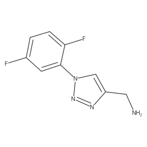 [1-(2,5-difluorophenyl)-1H-1,2,3-triazol-4-yl]methanamine结构式