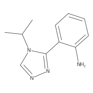 2-[4-(propan-2-yl)-4H-1,2,4-triazol-3-yl]aniline结构式