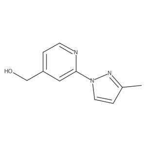 [2-(3-methyl-1H-pyrazol-1-yl)pyridin-4-yl]methanol Structure