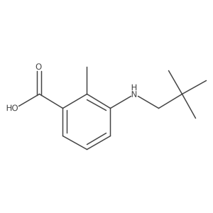 3-[(2,2-Dimethylpropyl)amino]-2-methylbenzoic acid Structure