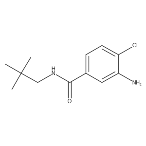 3-amino-4-chloro-N-(2,2-dimethylpropyl)benzamide Structure