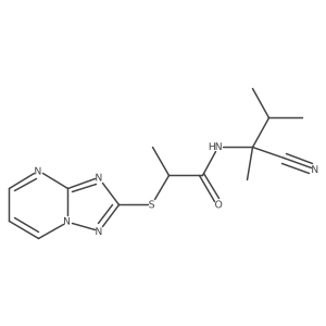 N-(1-cyano-1,2-dimethylpropyl)-2-{[1,2,4]triazolo[1,5-a]pyrimidin-2-ylsulfanyl}propanamide Structure