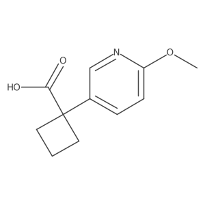 1-(6-Methoxypyridin-3-YL)cyclobutanecarboxylic acid Structure