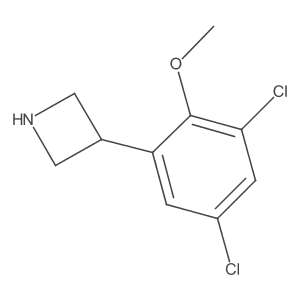 3-(3,5-Dichloro-2-methoxyphenyl)azetidine Structure