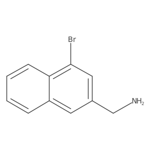 2-(Aminomethyl)-4-bromonaphthalene Structure