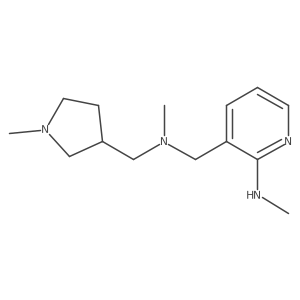 N-Methyl-3-((methyl[(1-methylpyrrolidin-3-YL)methyl]amino)methyl)pyridin-+ Structure