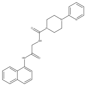 N-[2-(naphthalen-1-ylamino)-2-oxoethyl]-4-(pyridin-2-yl)piperazine-1-carboxamide Structure