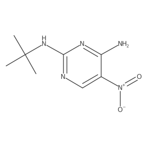 N2-(tert-butyl)-5-nitropyrimidine-2,4-diamine Structure