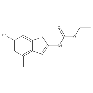 Ethyl (6-bromo-4-methylbenzo[d]thiazol-2-yl)carbamate Structure