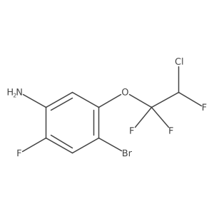 4-Bromo-5-(2-chloro-1,1,2-trifluoroethoxy)-2-fluoroaniline结构式