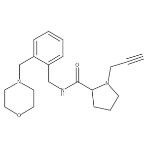 (2S)-N-({2-[(morpholin-4-yl)methyl]phenyl}methyl)-1-(prop-2-yn-1-yl)pyrrolidine-2-carboxamide Structure