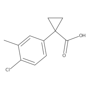 1-(4-Chloro-3-methylphenyl)cyclopropane-1-carboxylic acid Structure