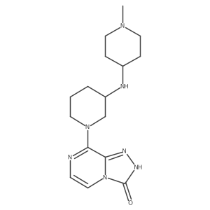 8-{3-[(1-methylpiperidin-4-yl)amino]piperidin-1-yl}[1,2,4]triazolo[4,3-a]pyrazin-3(2H)-one Structure