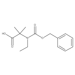 2-{[(Benzyloxy)carbonyl](ethyl)amino}-2-methylpropanoic acid结构式