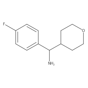 (4-Fluorophenyl)(oxan-4-yl)methanamine结构式