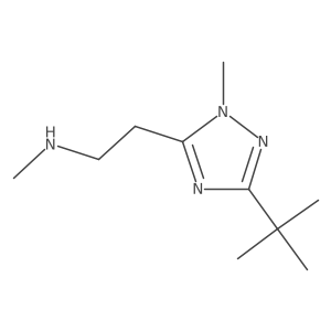 [2-(3-tert-butyl-1-methyl-1H-1,2,4-triazol-5-yl)ethyl](methyl)amine Structure