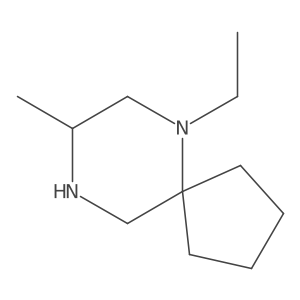 6,9-Diazaspiro[4.5]decane, 6-ethyl-8-methyl-结构式