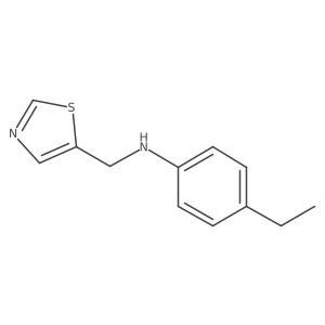 4-Ethyl-N-(thiazol-5-ylmethyl)aniline结构式