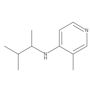 3-methyl-N-(3-methylbutan-2-yl)pyridin-4-amine结构式