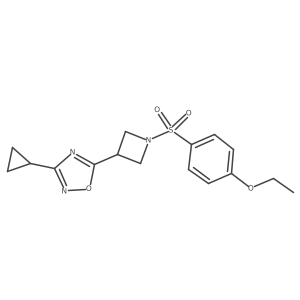 3-Cyclopropyl-5-(1-((4-ethoxyphenyl)sulfonyl)azetidin-3-yl)-1,2,4-oxadiazole Structure