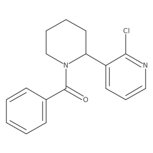 (2-(2-Chloropyridin-3-yl)piperidin-1-yl)(phenyl)methanone Structure