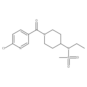 N-[1-(6-chloropyridine-3-carbonyl)piperidin-4-yl]-N-ethylmethanesulfonamide Structure