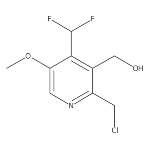 2-(Chloromethyl)-4-(difluoromethyl)-5-methoxypyridine-3-methanol结构式