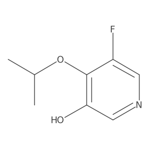 5-Fluoro-4-propan-2-yloxypyridin-3-ol结构式