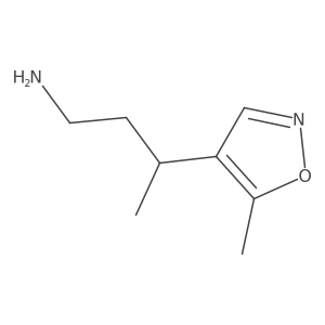 3-(5-Methyl-1,2-oxazol-4-yl)butan-1-amine结构式