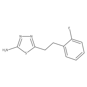 2-Amino-5-(2-fluorophenethyl)-1,3,4-thiadiazole结构式