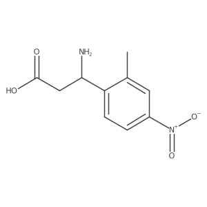 3-Amino-3-(2-methyl-4-nitro-phenyl)propanoic acid结构式