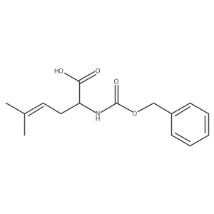 2-{[(Benzyloxy)carbonyl]amino}-5-methylhex-4-enoic acid Structure