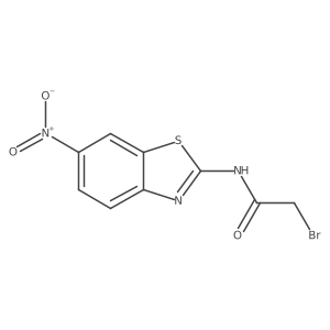 2-Bromo-N-(6-nitrobenzo[d]thiazol-2-yl)acetamide Structure