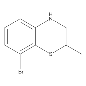 8-Bromo-2-methyl-3,4-dihydro-2H-benzo[B][1,4]thiazine结构式
