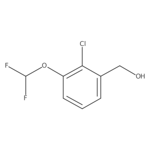 (2-Chloro-3-(difluoromethoxy)phenyl)methanol Structure