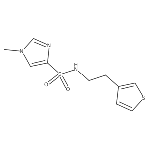 1-methyl-N-(2-(thiophen-3-yl)ethyl)-1H-imidazole-4-sulfonamide Structure