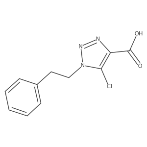 5-Chloro-1-phenethyl-1H-1,2,3-triazole-4-carboxylicacid结构式