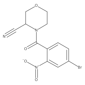 4-(4-Bromo-2-nitrobenzoyl)morpholine-3-carbonitrile Structure