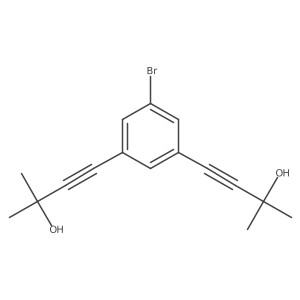 4,4'-(5-Bromo-1,3-phenylene)bis(2-methylbut-3-yn-2-ol) Structure